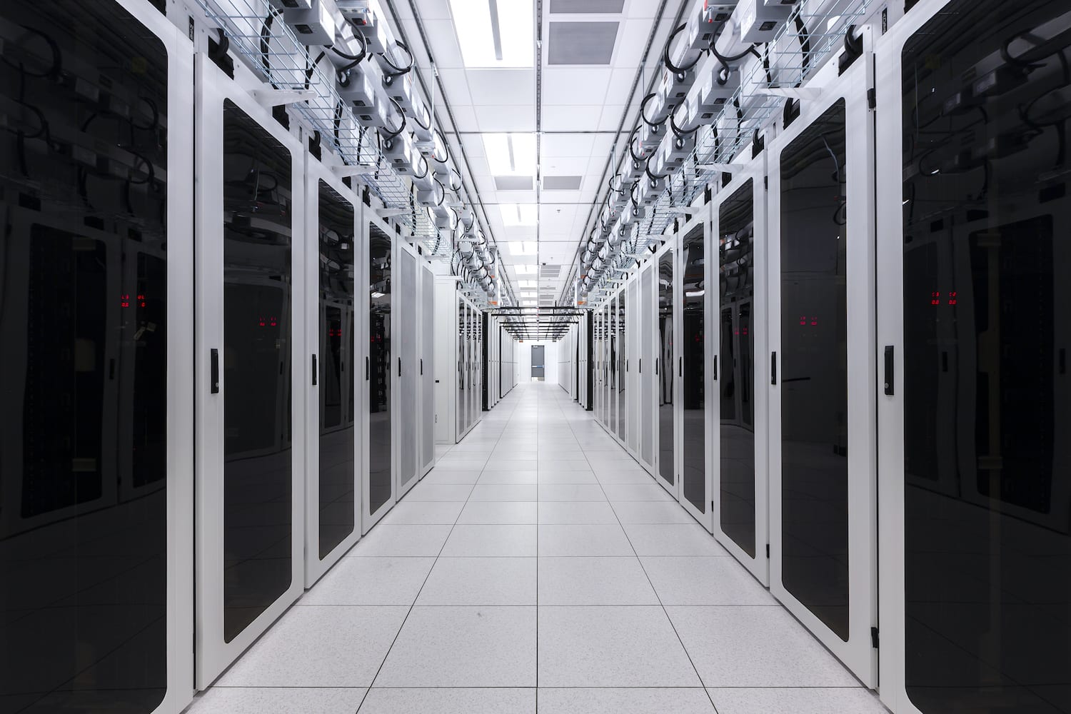 T5 data hall populated with server racks